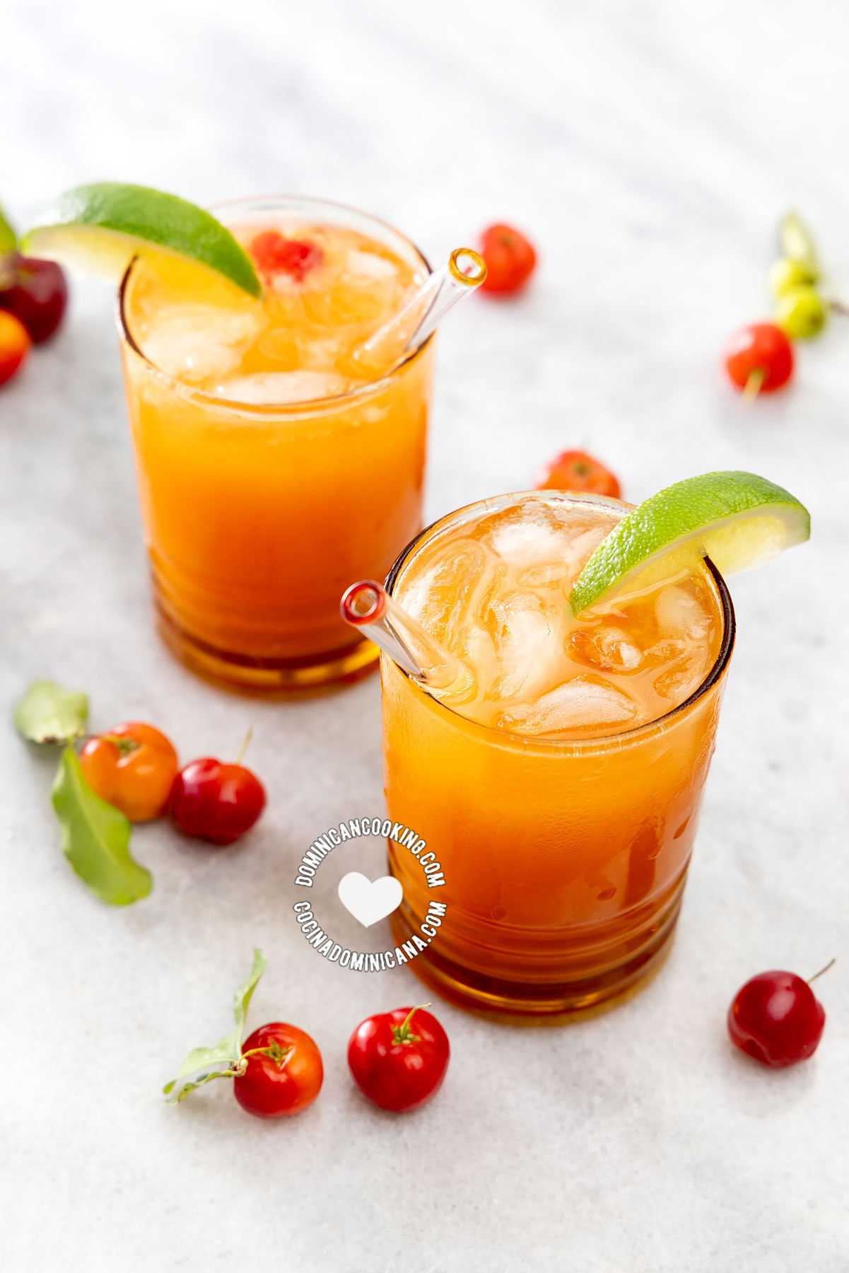 Acerola cocktail (c&oacute;ctel limonada de cereza dominicana).