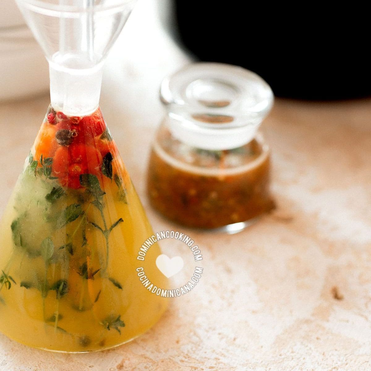 Agrio de naranja (bitter orange spicy vinegar recipe.