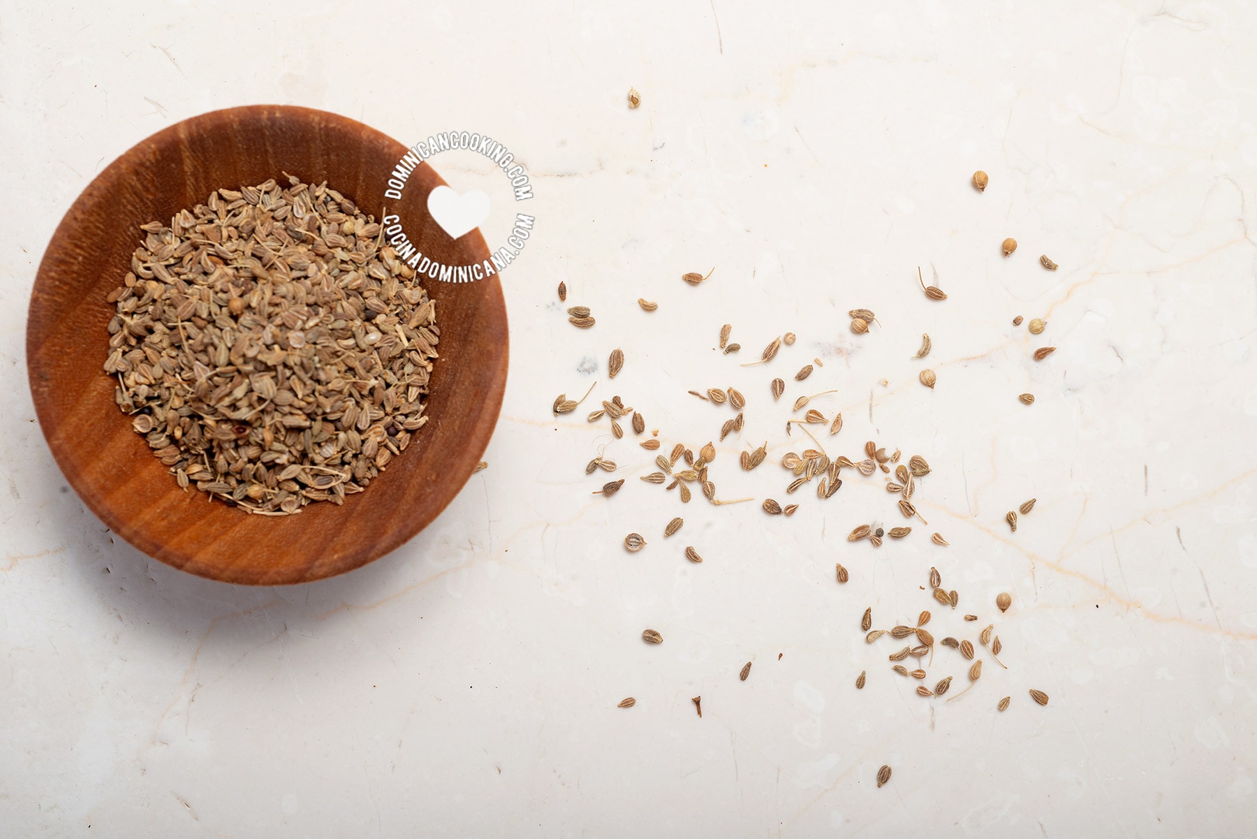 Aniseed or anis (pimpinella anisum).