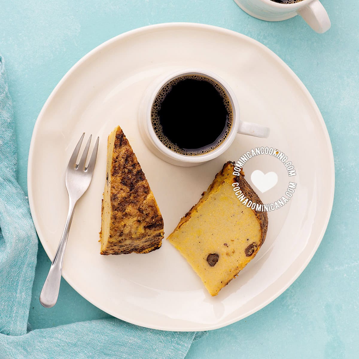 Dominican arepa cake.