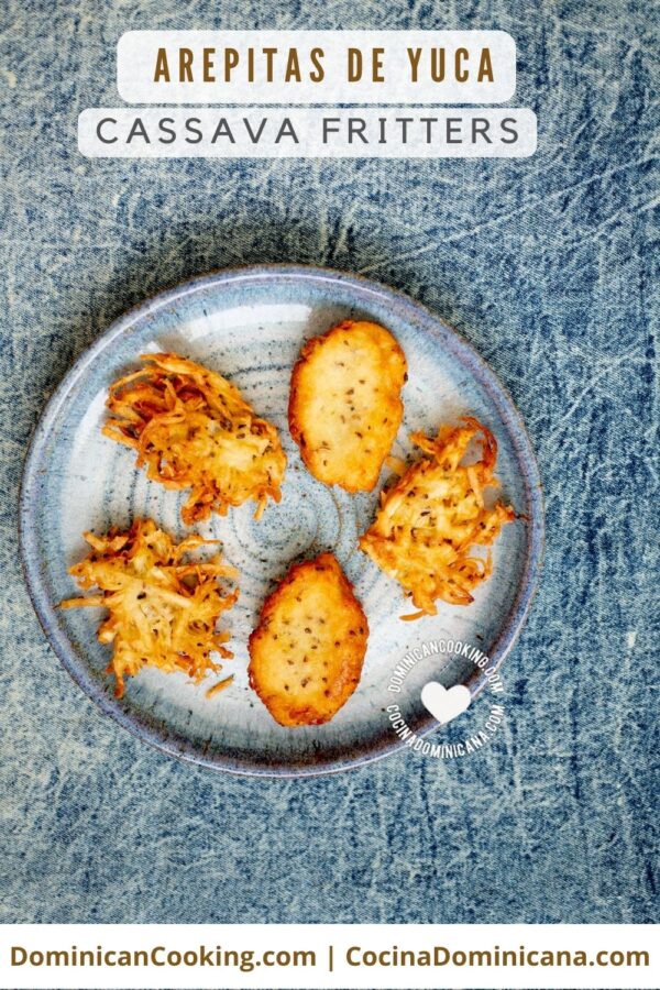 Arepitas de yuca (cassava fritters) recipe.