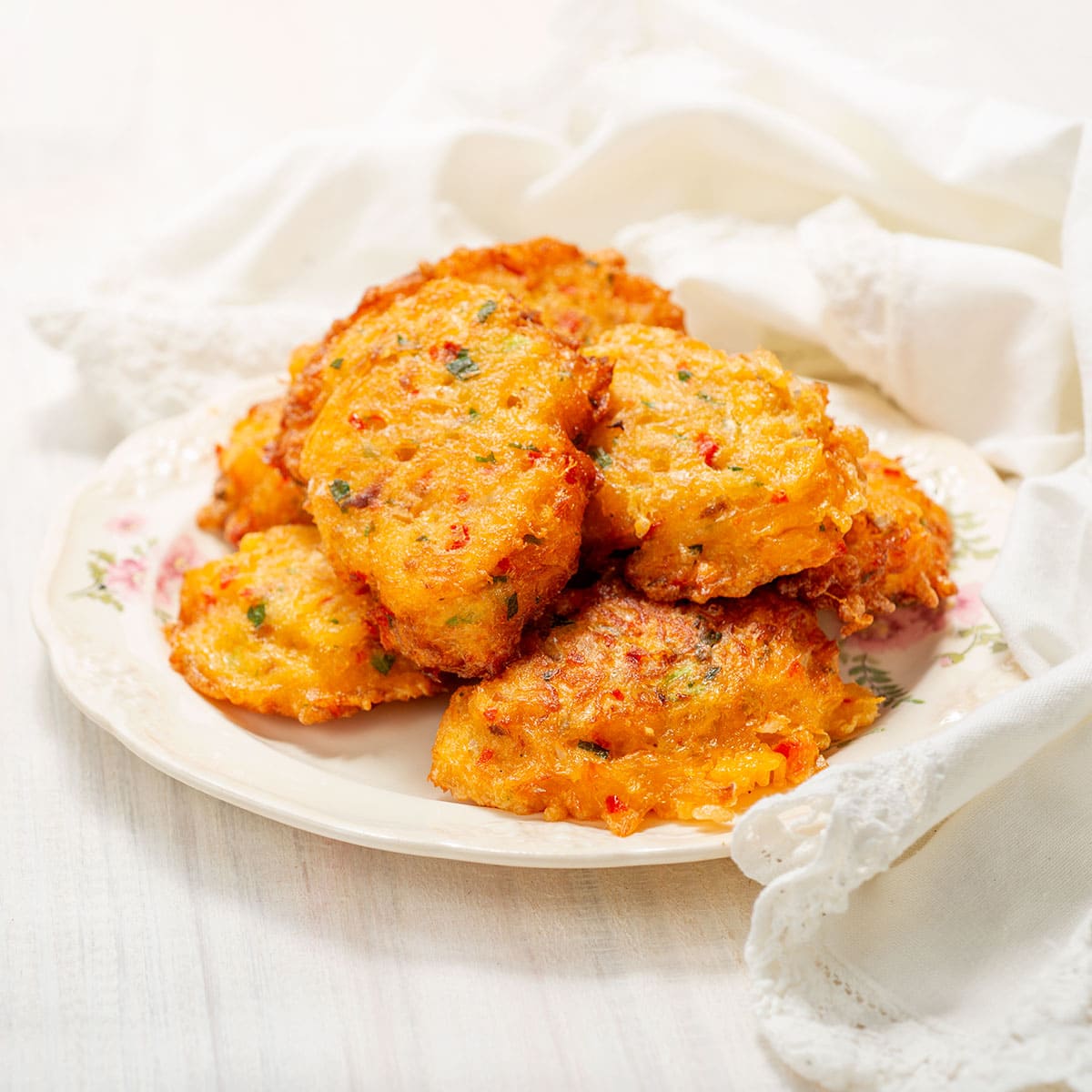Bacalaitos (codfish fritters).
