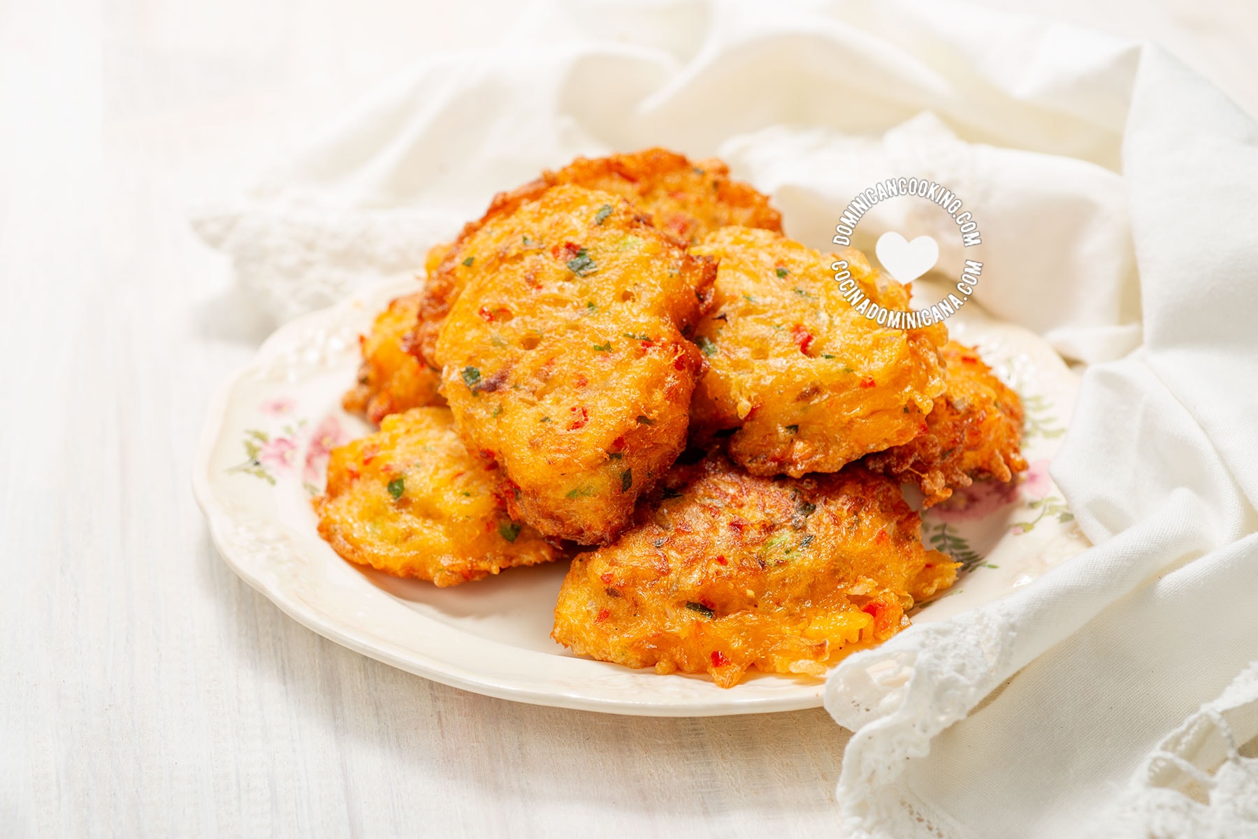 Bacalaitos (codfish fritters).