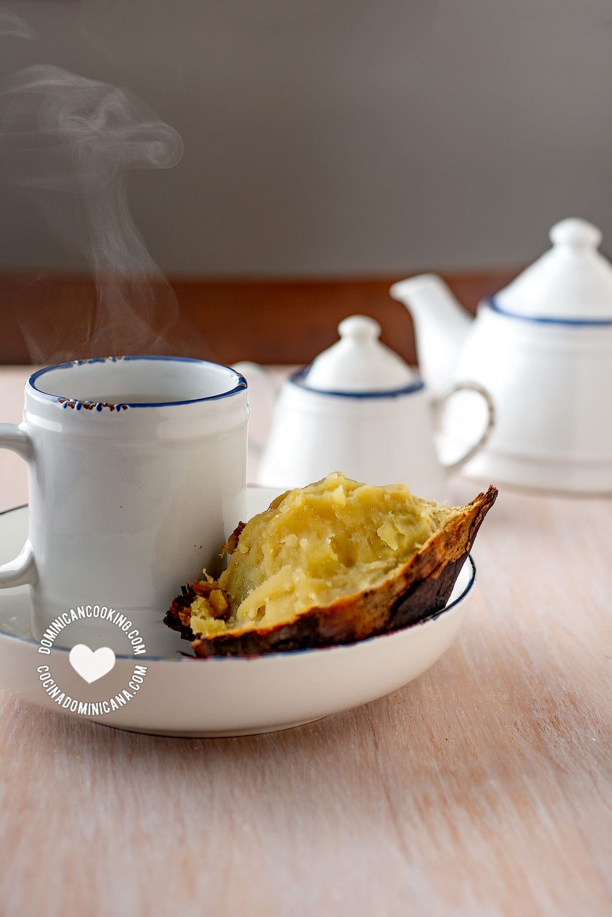 Batata asada (roasted sweet potato).