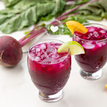 Jugo de remolacha (beetroot and orange or lime juice).