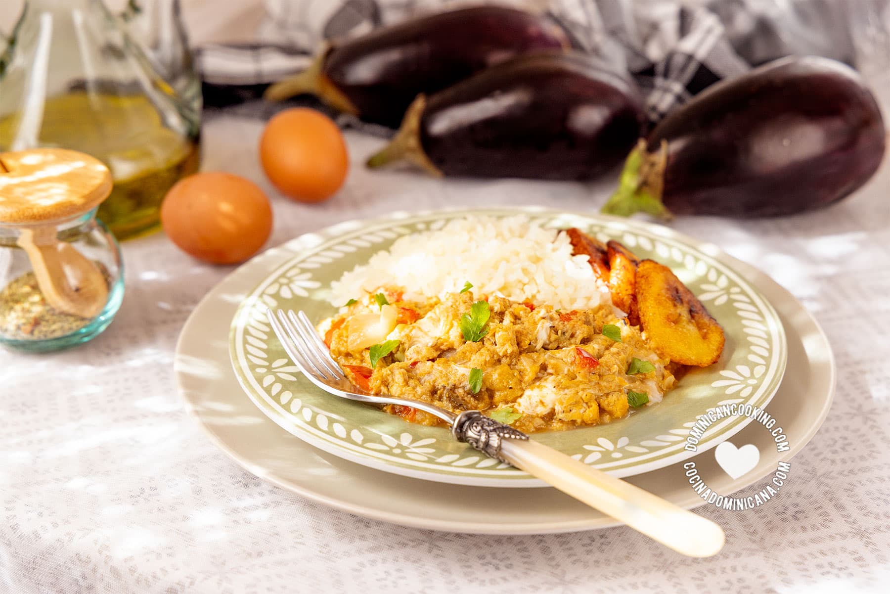 Roasted eggplants (berenjena asada).