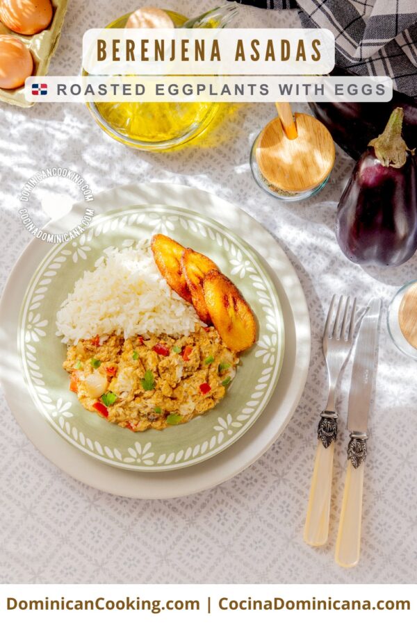 Roasted eggplants (berenjena asada).