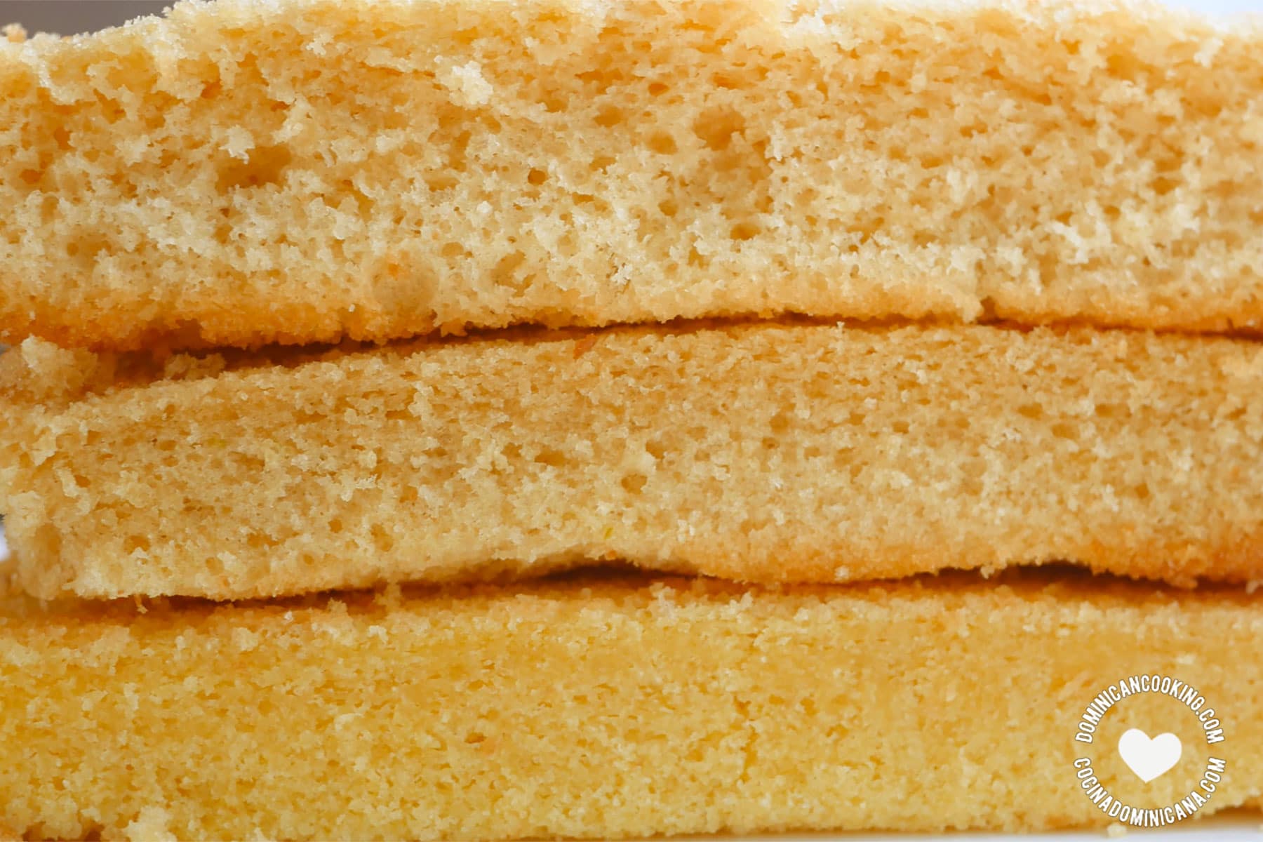 Dominican cake texture