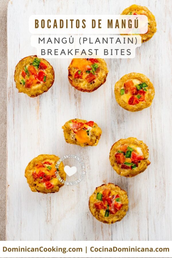 Bocaditos de mangú (plantain breakfast bites) recipe.