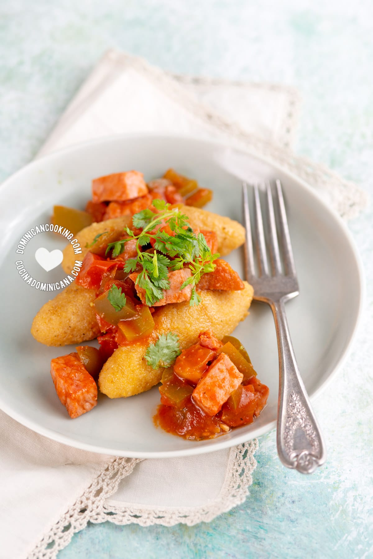 Dominican cornmeal dumplings.