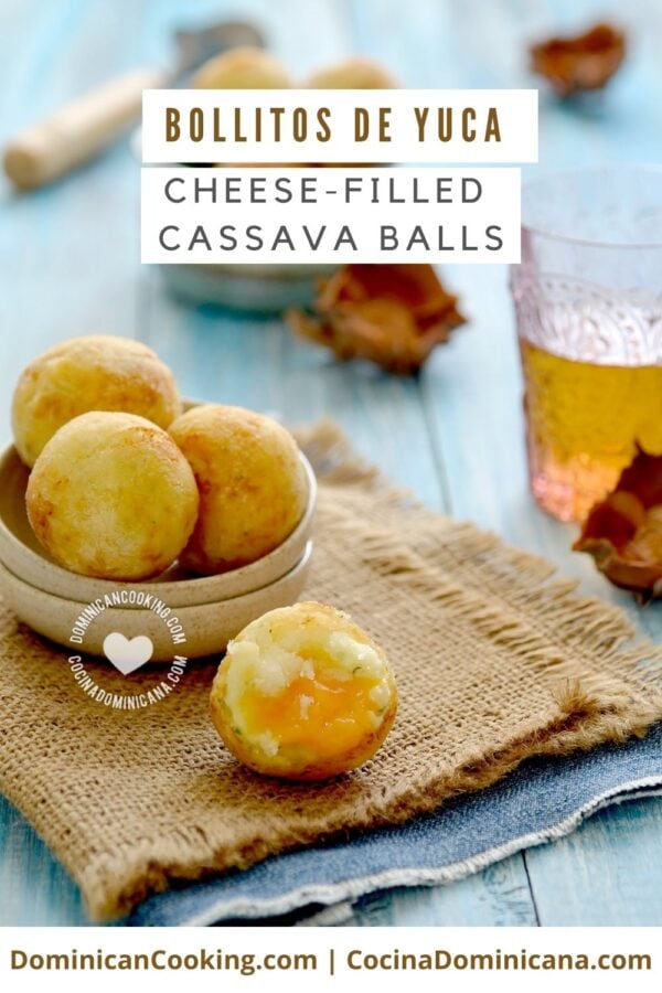 Bollitos de yuca (cheese-filled cassava balls) recipe.