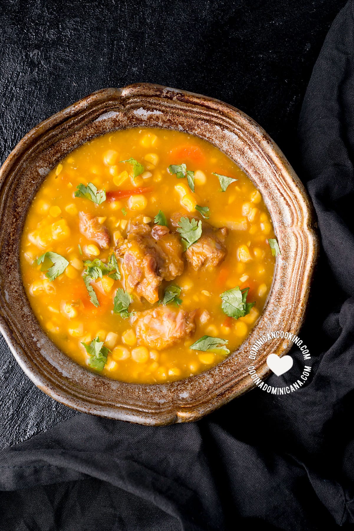 Buche' perico (corn and pumpkin stew).