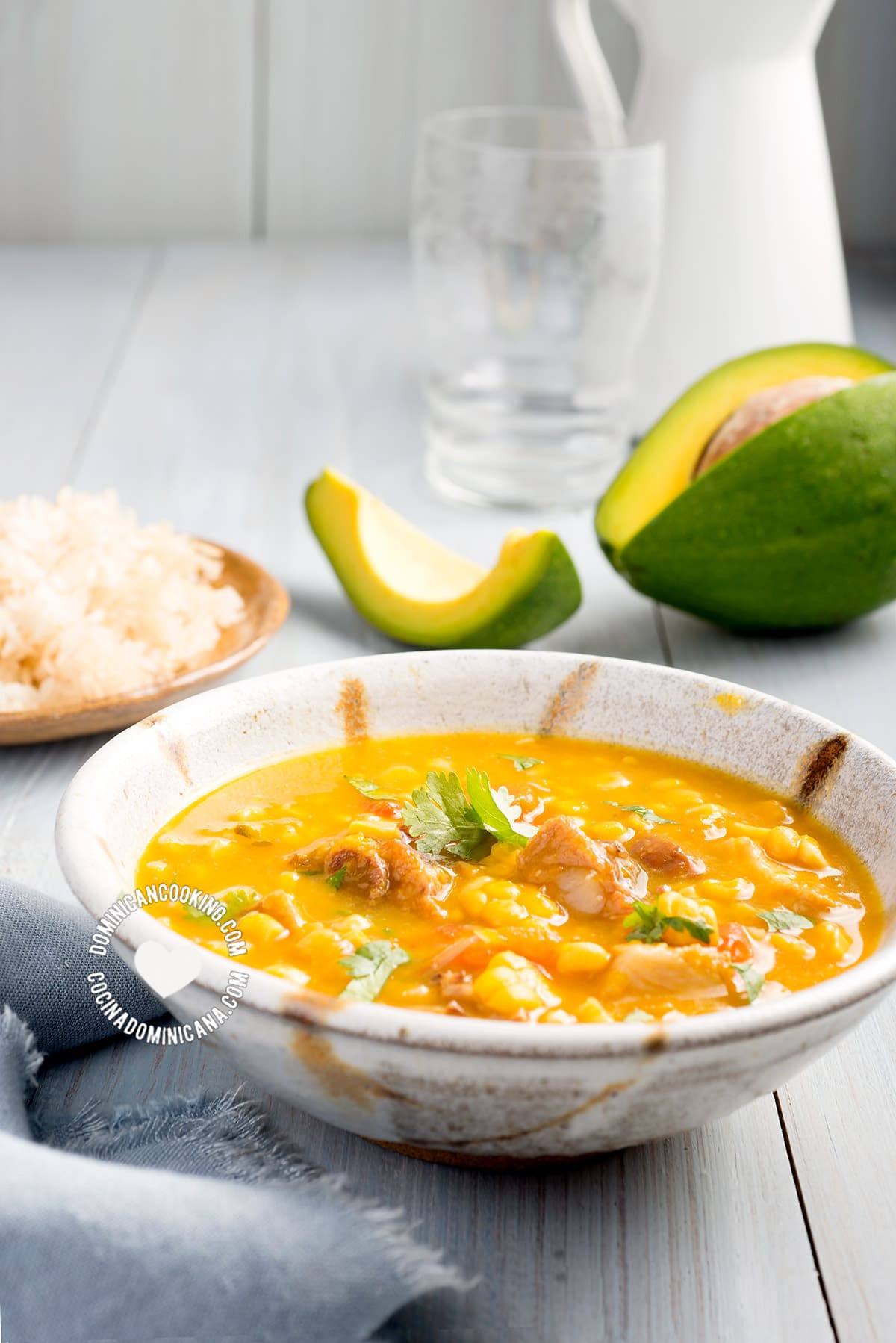 Buche perico sweet corn stew.