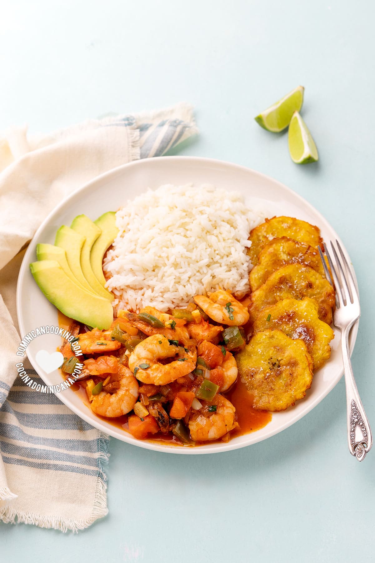 Camarones guisados or camarones a la criolla.