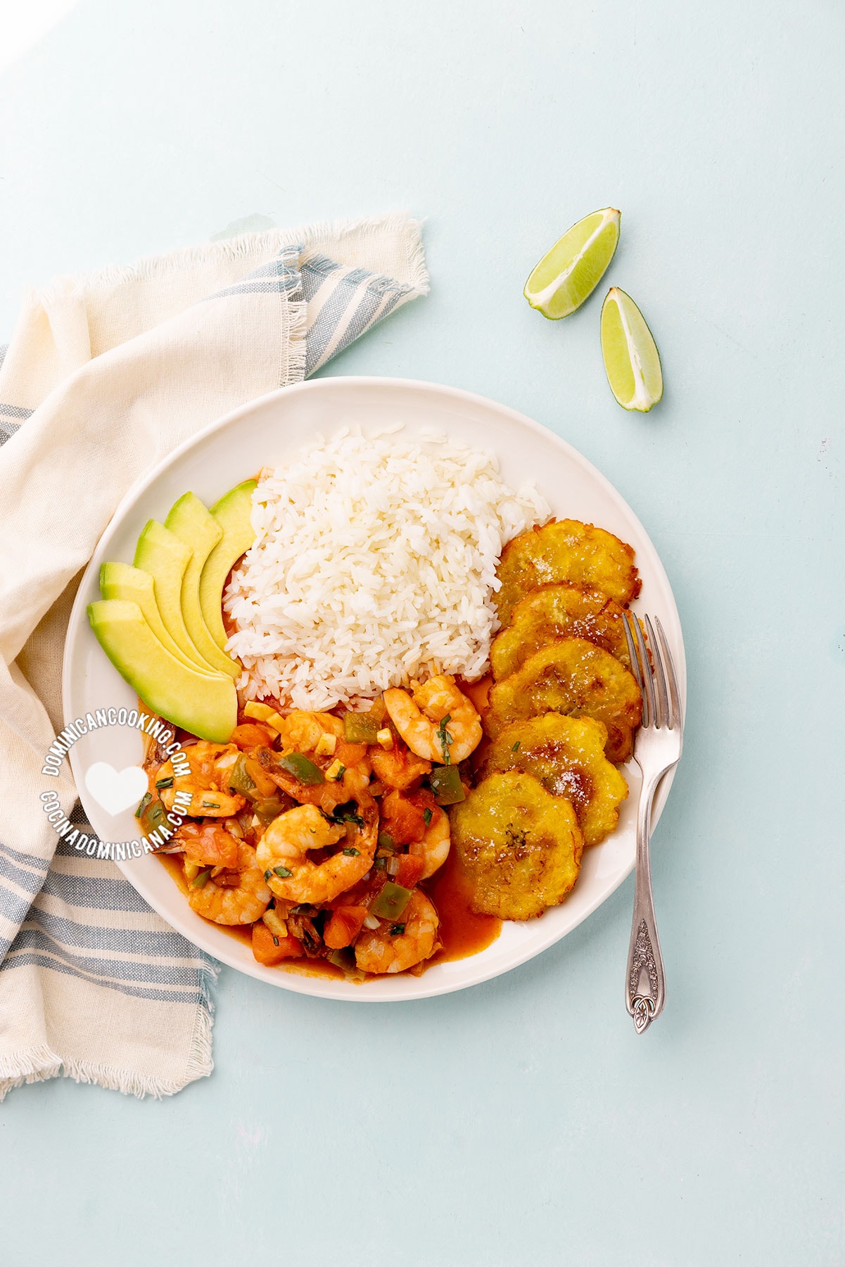 Camarones guisados or camarones a la criolla.