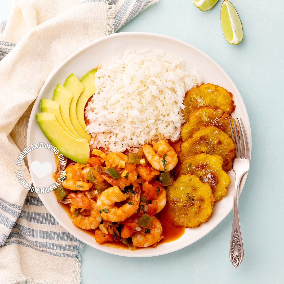 Camarones guisados or camarones a la criolla.