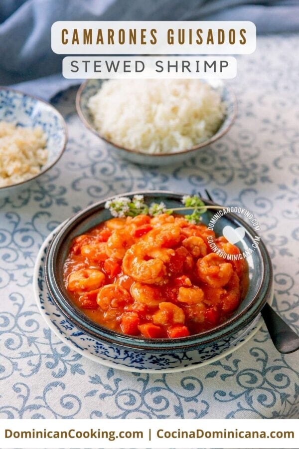 Camarones guisados (stewed shrimp) recipe.
