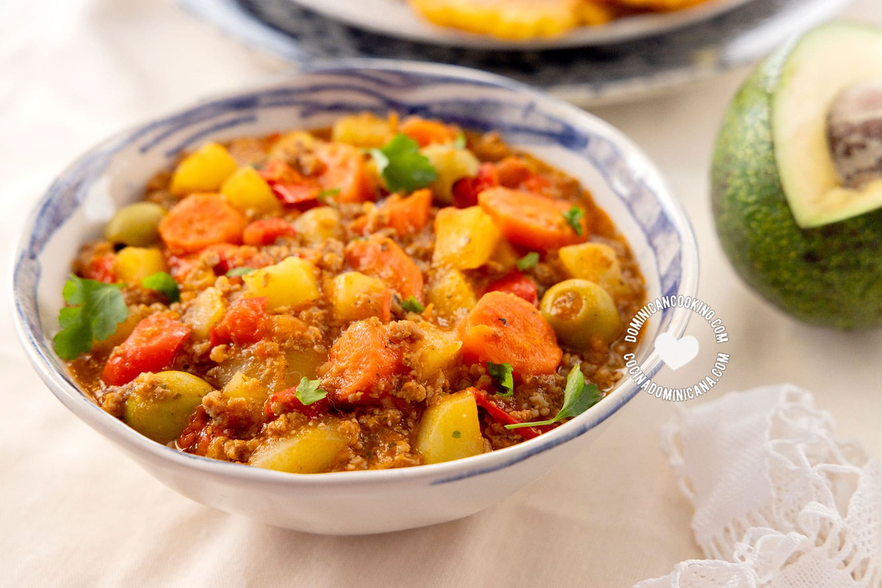 Ground beef with vegetables.