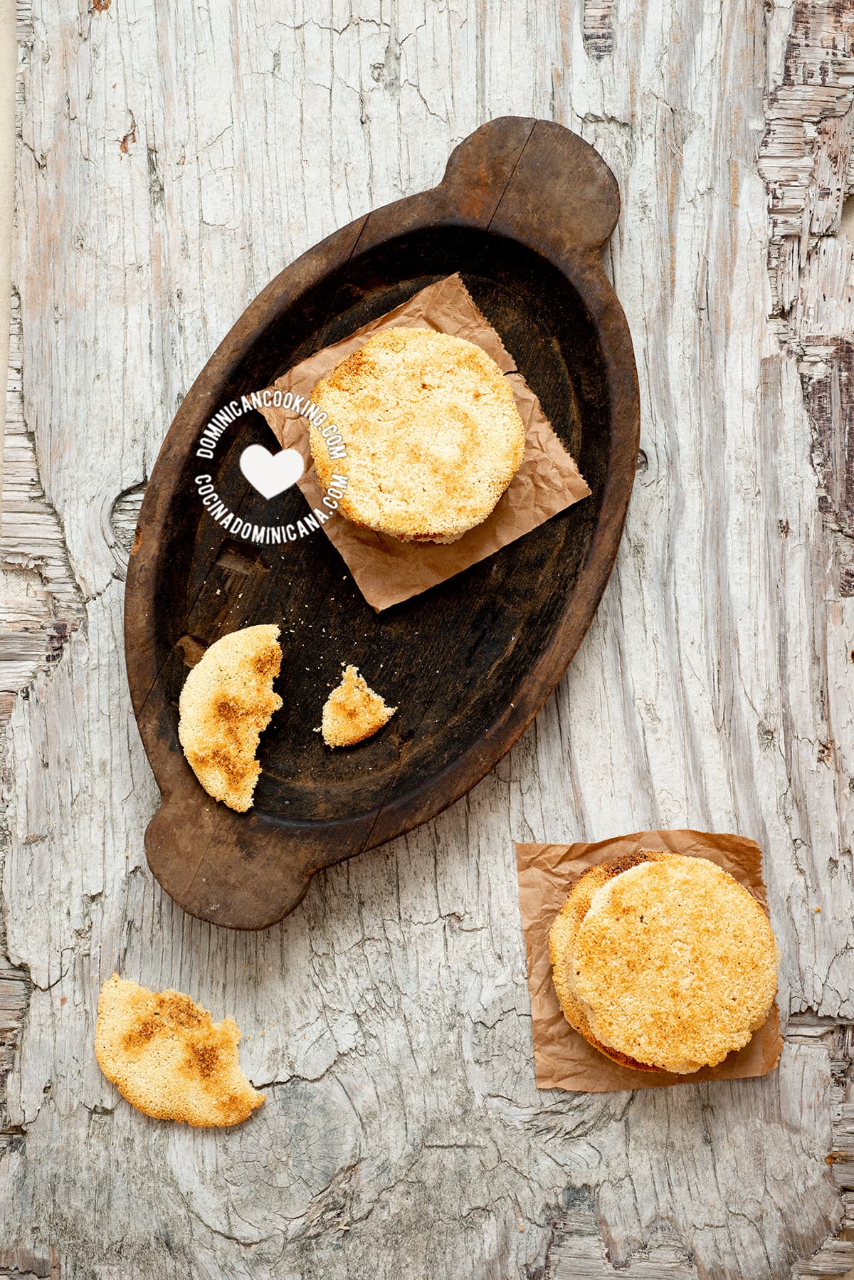 Dominican casabe (cassava or yuca bread).