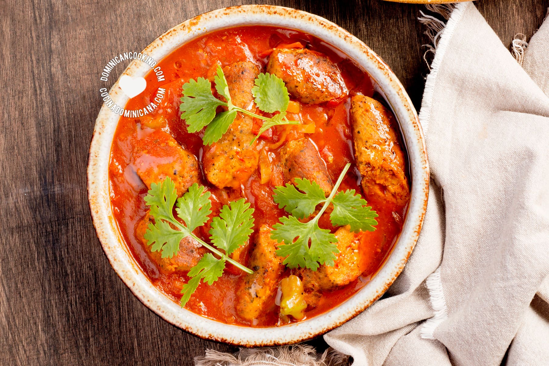 Homemade longaniza guisada.