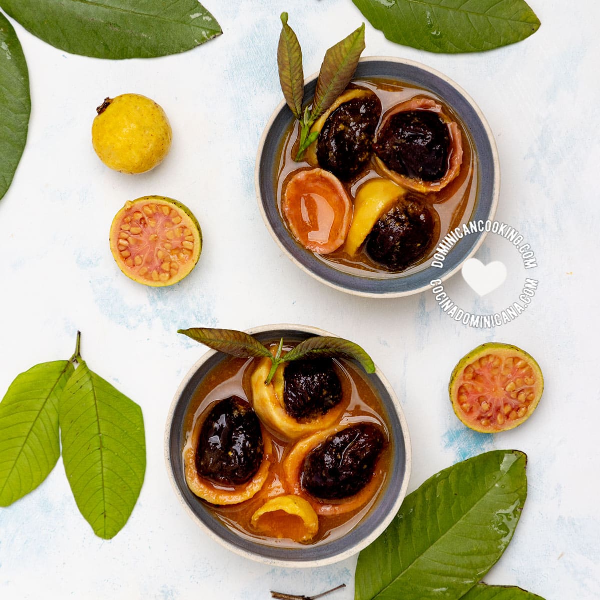 Casquitos de guayaba (guava in syrup).