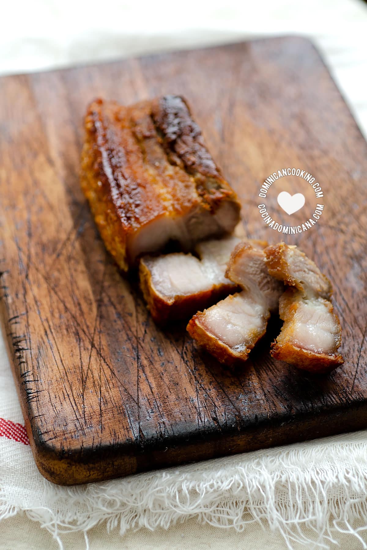 Chicharrón de Cerdo (Dominican Pork Crackling).