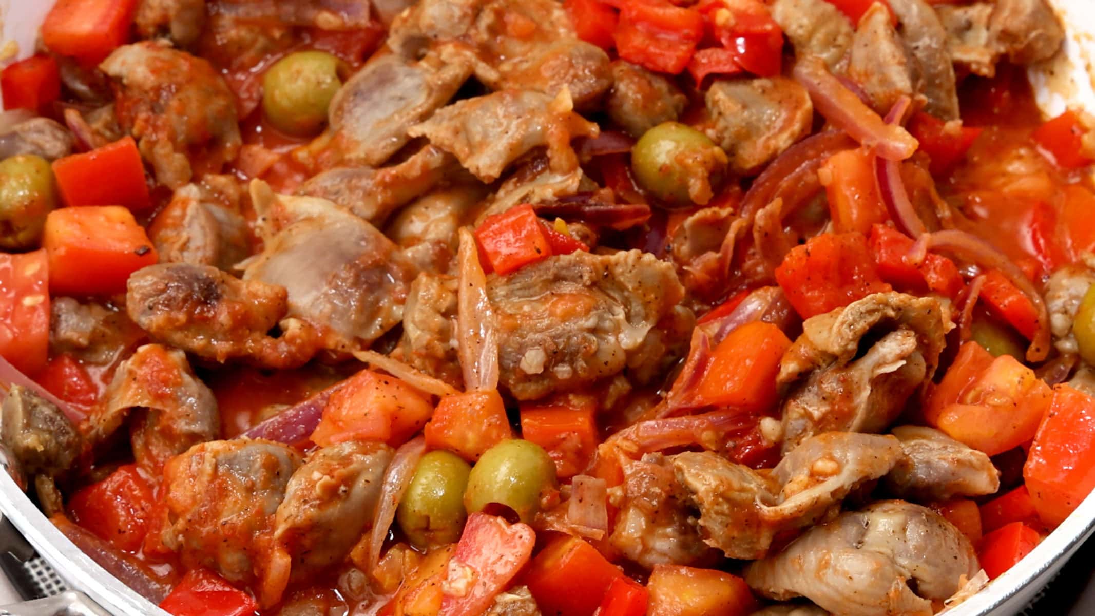Sautéing vegetables.