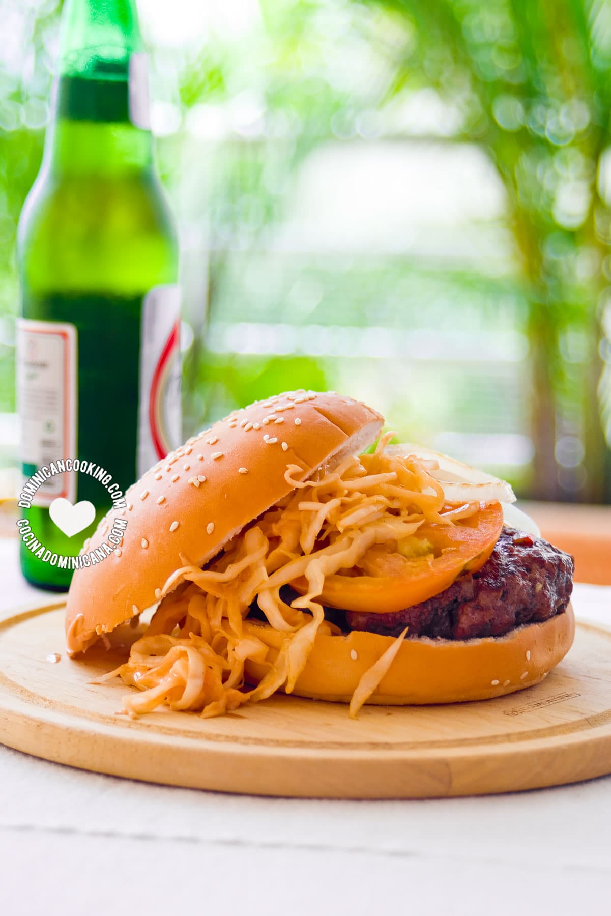 Chimi dominican burger.