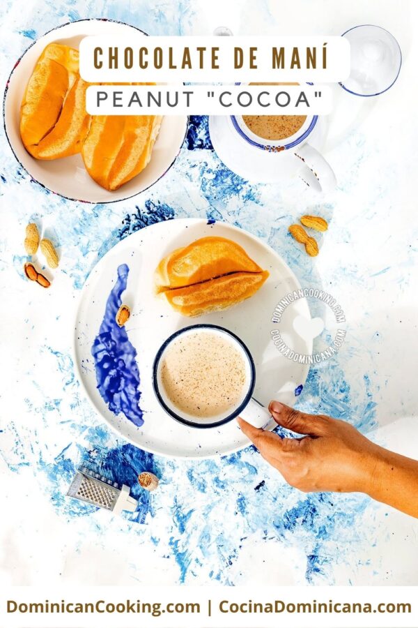 Chocolate de maní (peanut "cocoa") recipe.