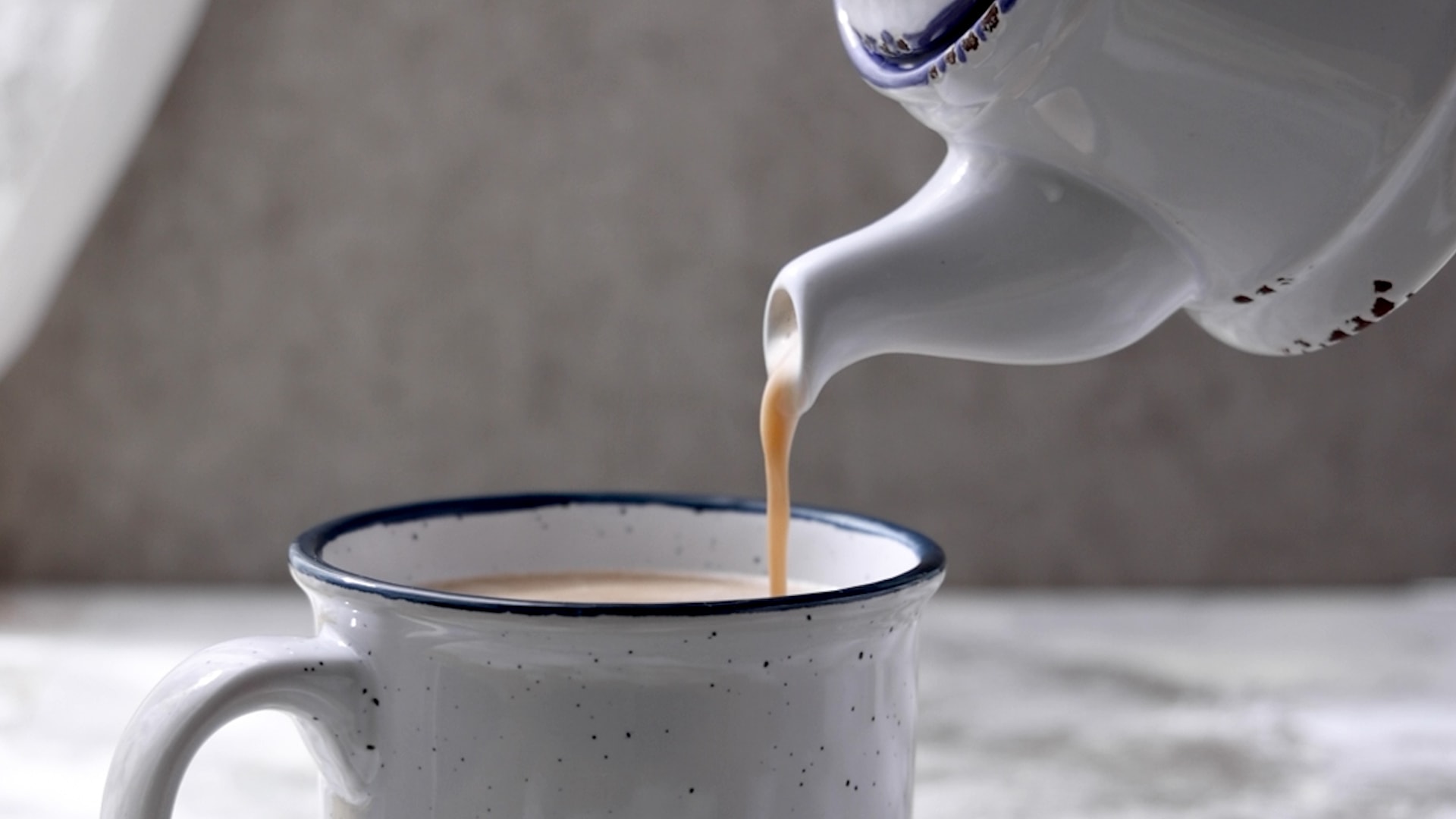 Serving chocolate de maní.