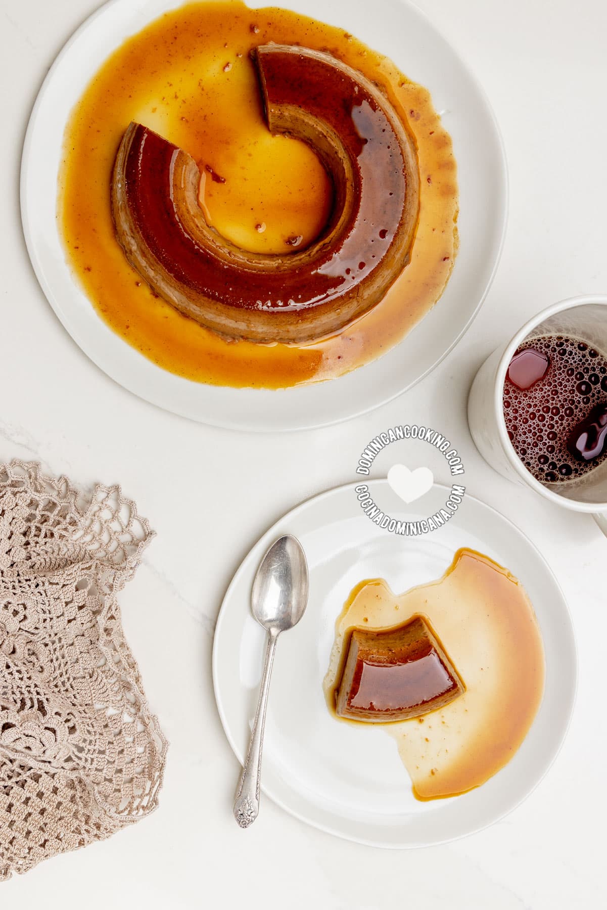 Chocolate flan.