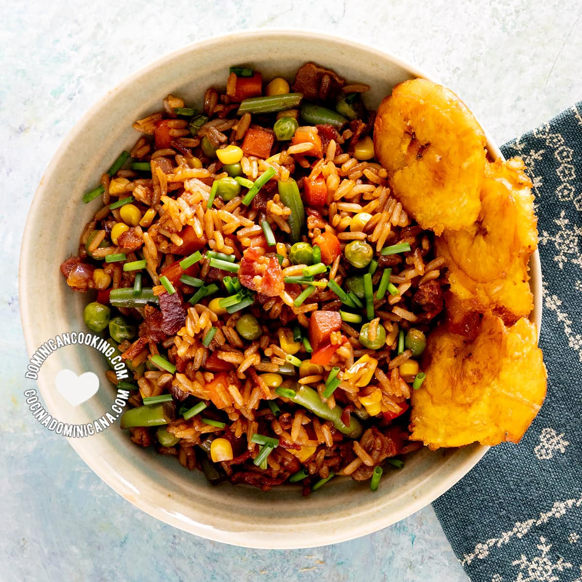 Chofan (Dominican chow fan fried rice).