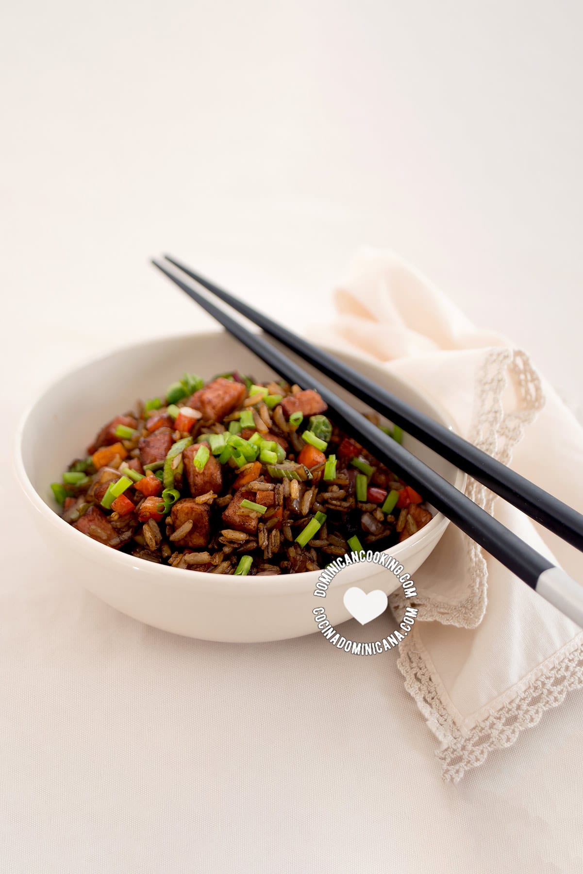 Dominican chofan. Chofan (arroz frito dominicano)