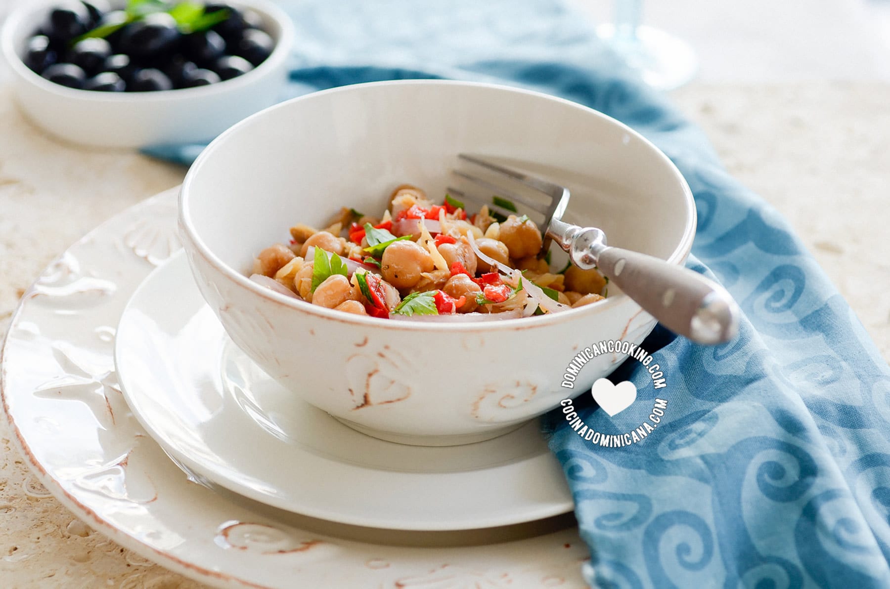 Ensalada de bacalao.