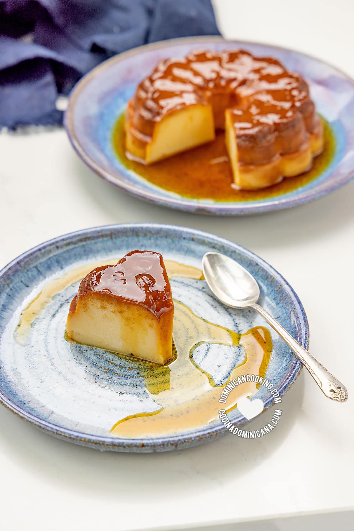 Coffee flan (flan de caf&eacute;).
