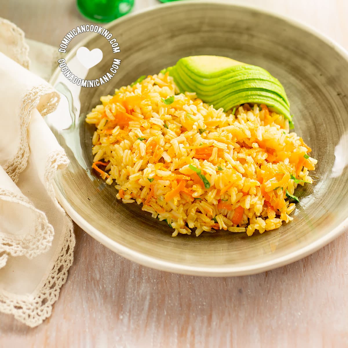 Arroz amarillo or Dominican yellow rice
