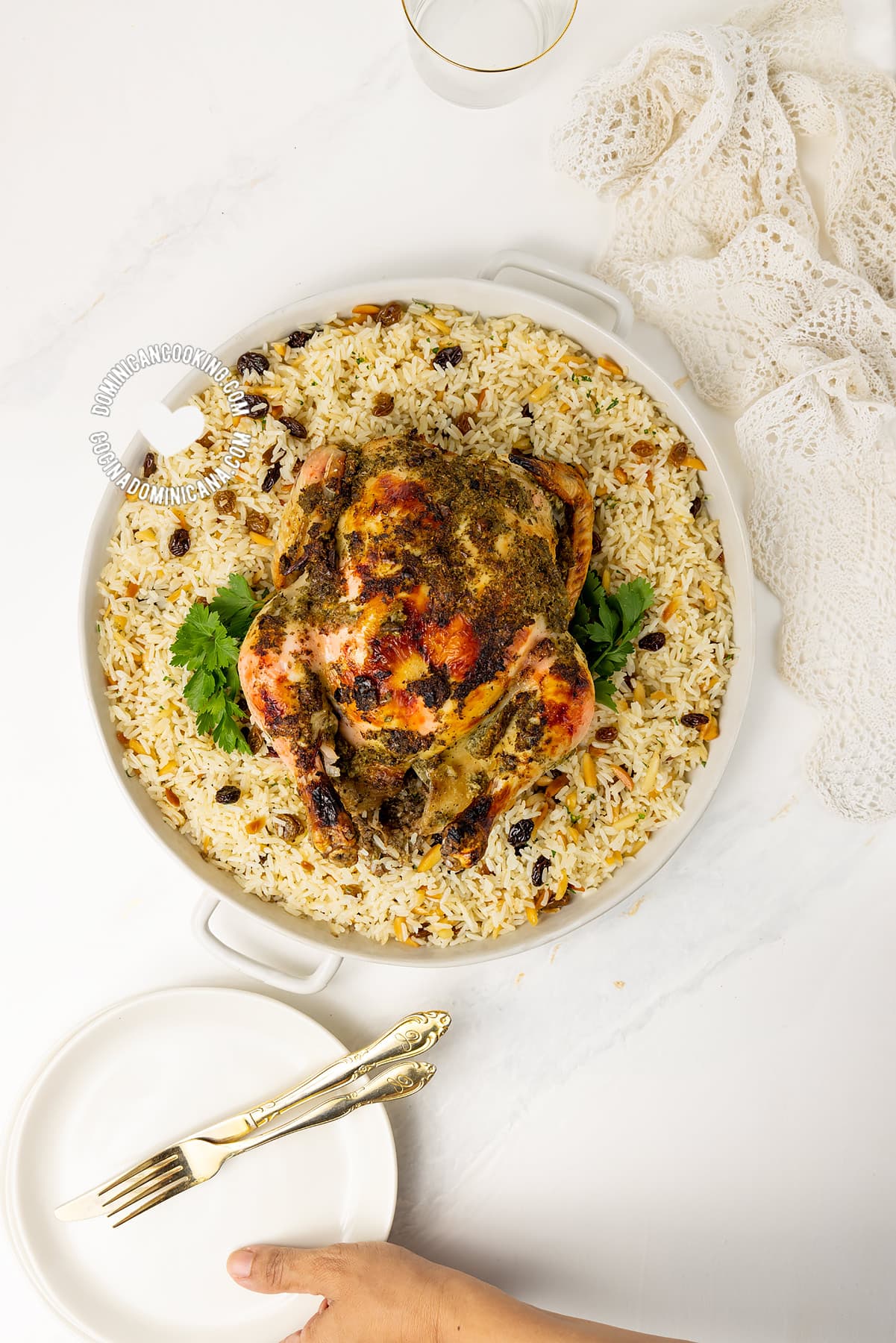 Pollo navideño (Christmas chicken).