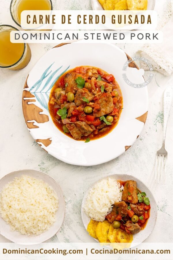 Carne de cerdo guisado (dominican stewed pork) recipe.