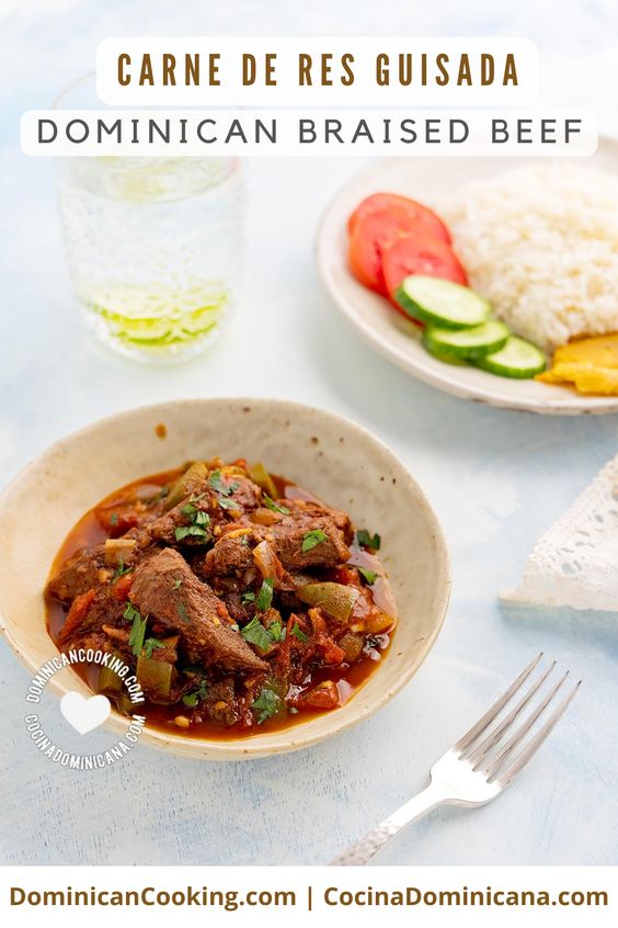 Carne de res guisada (dominican braised beef) recipe.