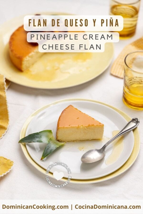 Pineapple cream cheese flan recipe.