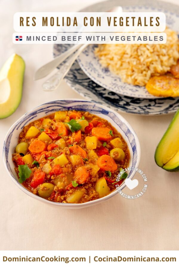 Ground beef with vegetables.