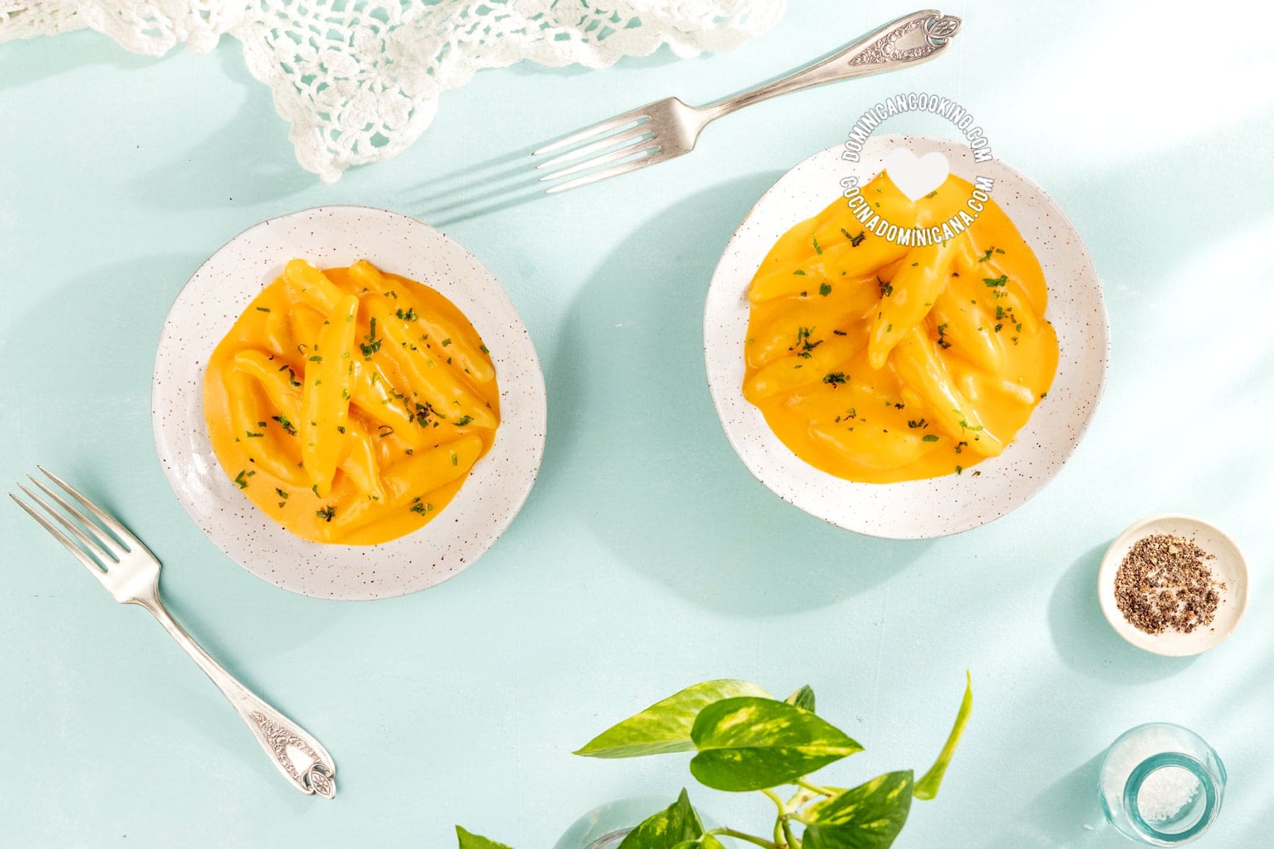 Dominican domplines (dumplings).