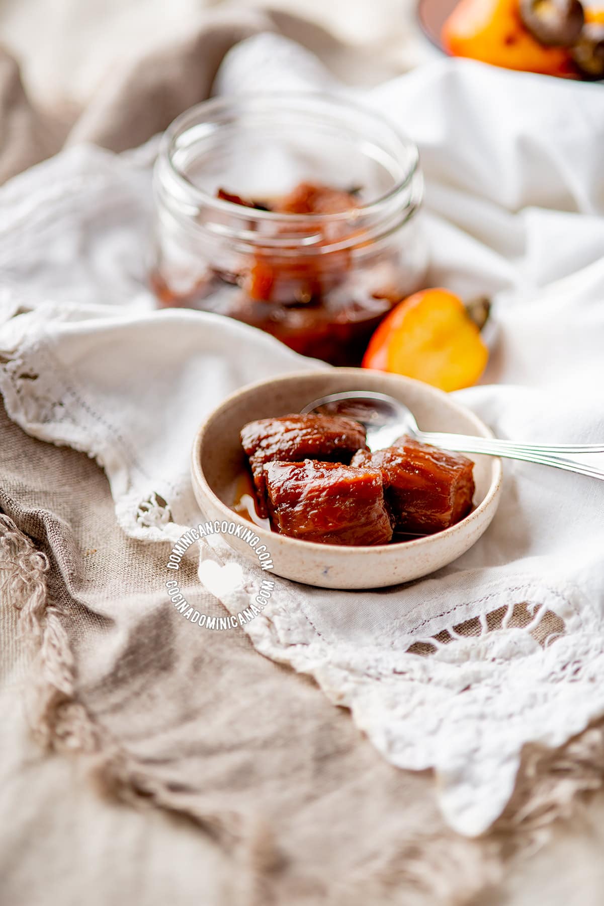 Dulce de cajuil (cashew apple jam).