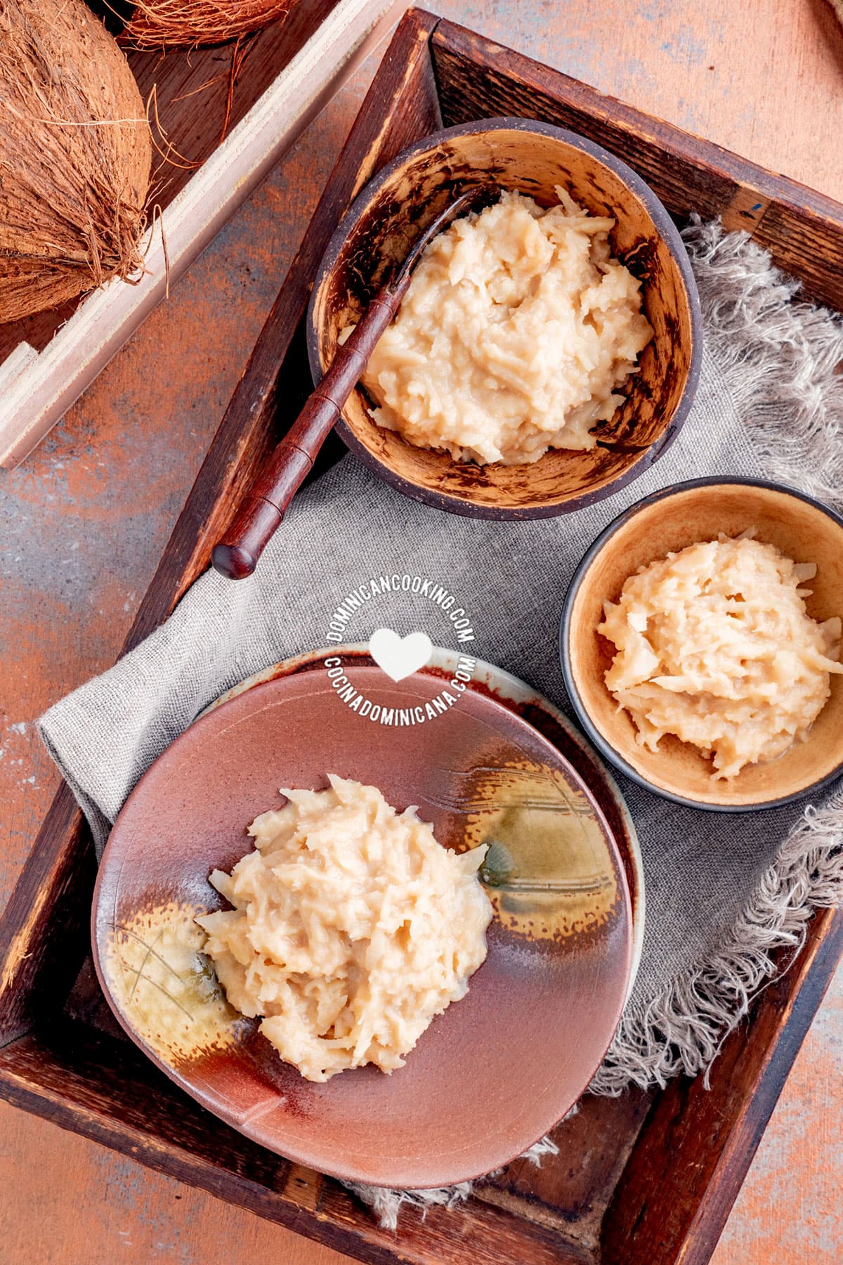 Dulce de Coco (coconut and milk fudge).