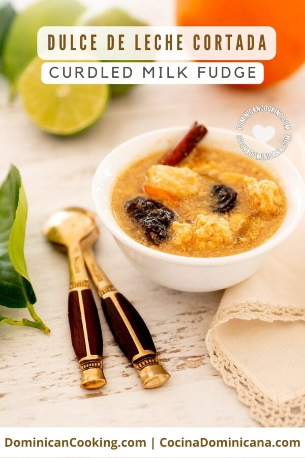 Dulce de leche cortada (curdled milk fudge) recipe.