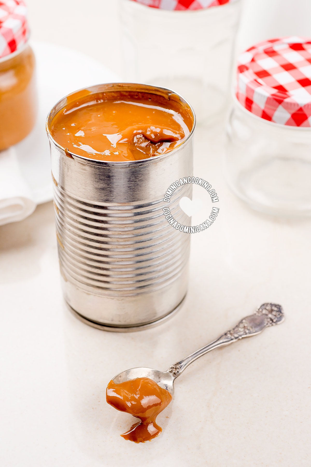 Dulce de leche cake filling.