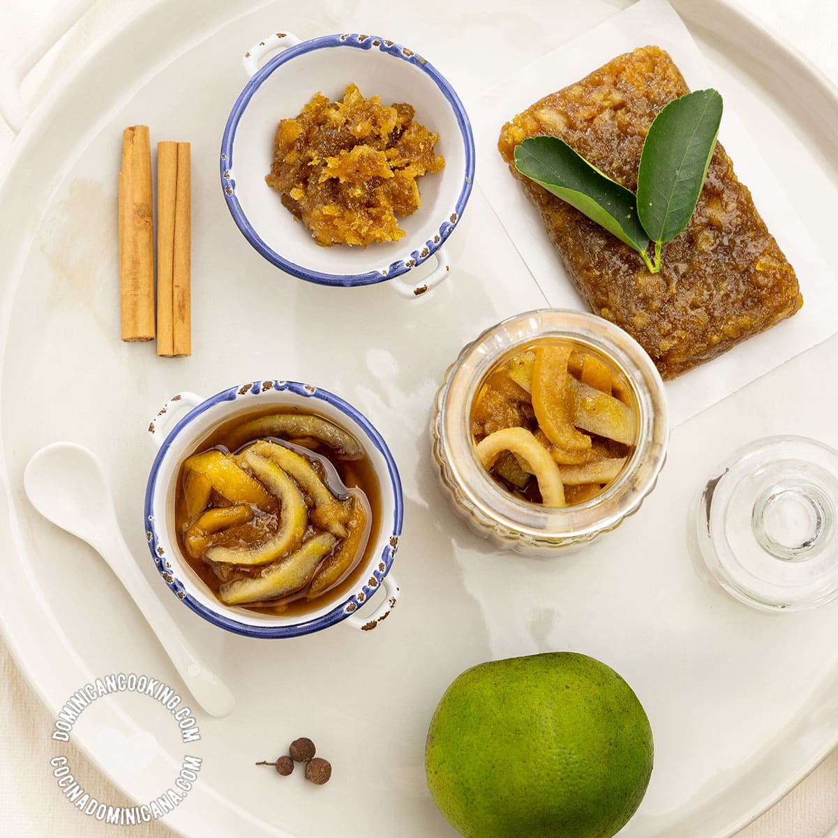 Dominican dulce de naranja (candied orange rind).