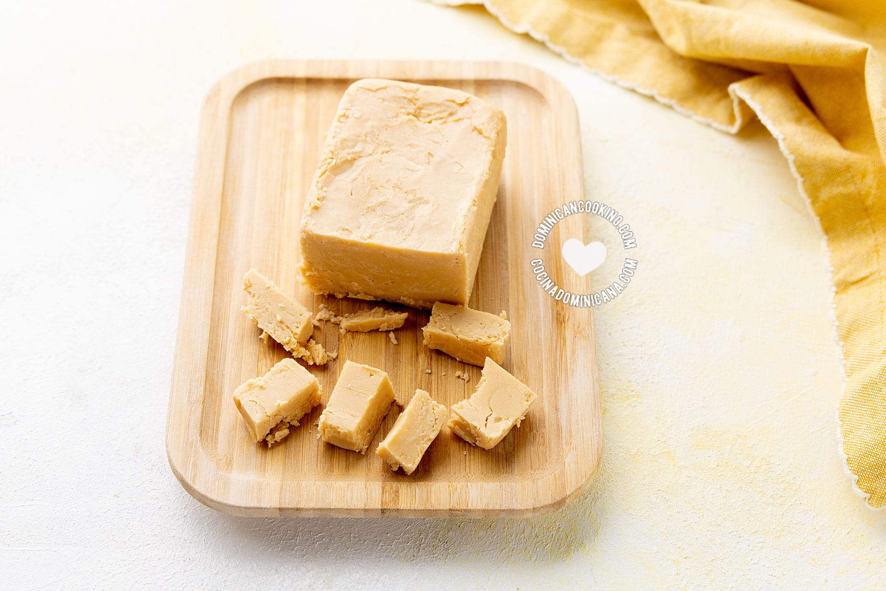 Dulce de leche en tabla.