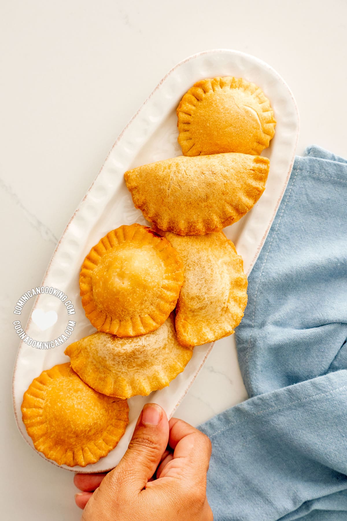 Pastelitos and empanaditas tray.