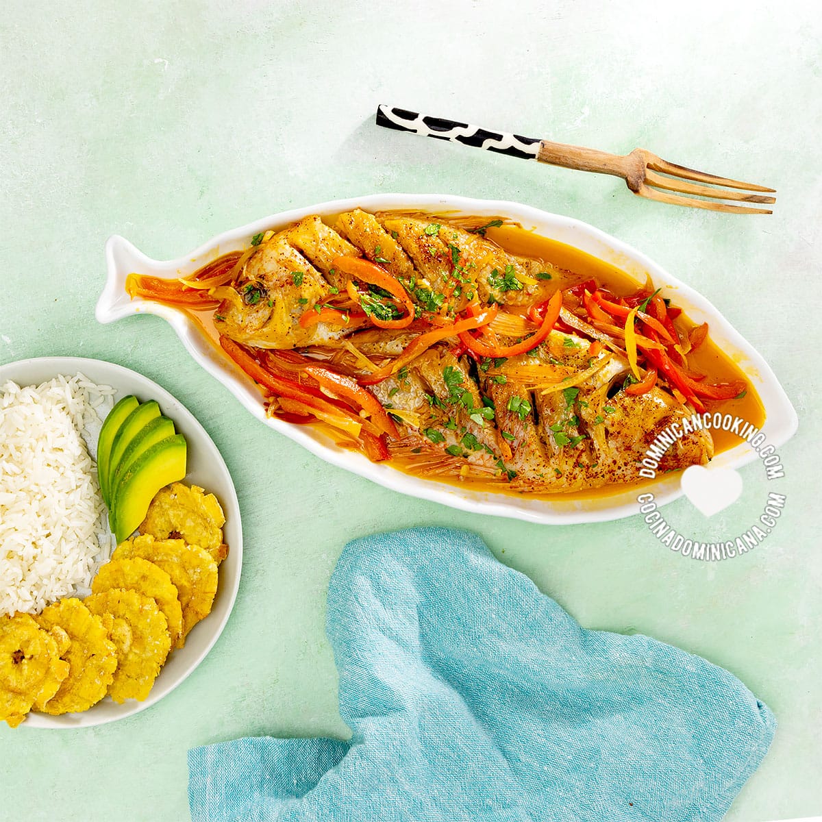 Pescado con coco (coconut fish).